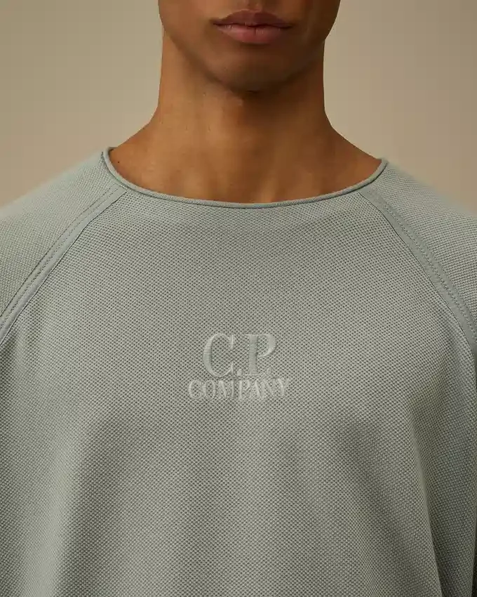 Heavy Piquet Pigment Dyed Mockneck Sweatshirt