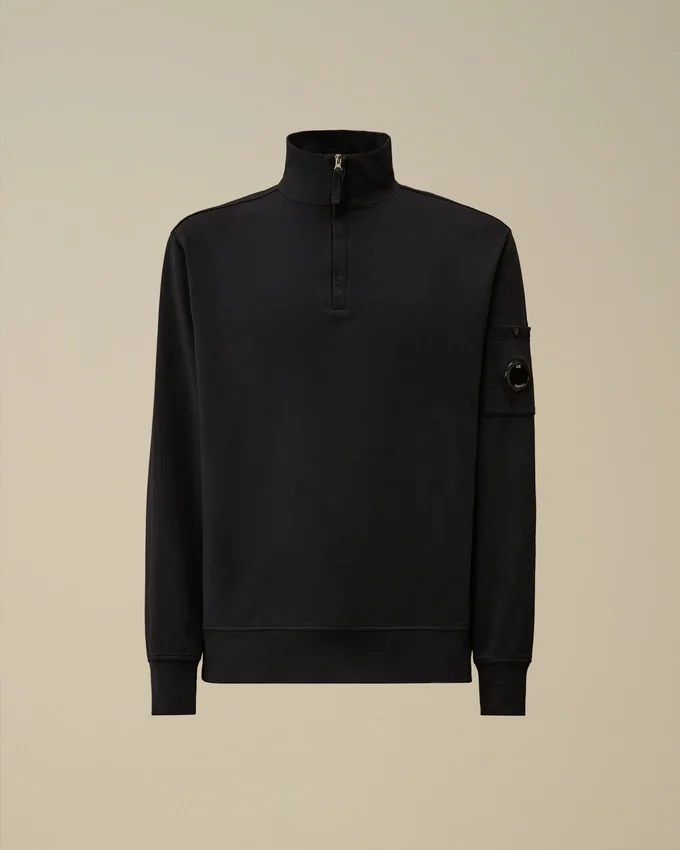 Light Fleece Half Zip Lens Sweatshirt