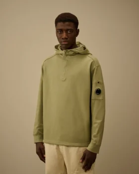 Light Fleece Half Zip Lens Sweatshirt