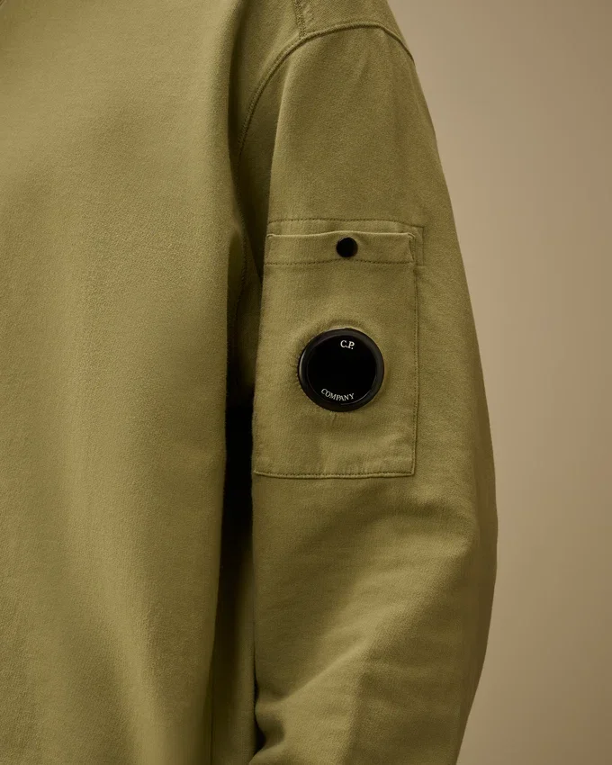 Light Fleece Half Zip Lens Sweatshirt