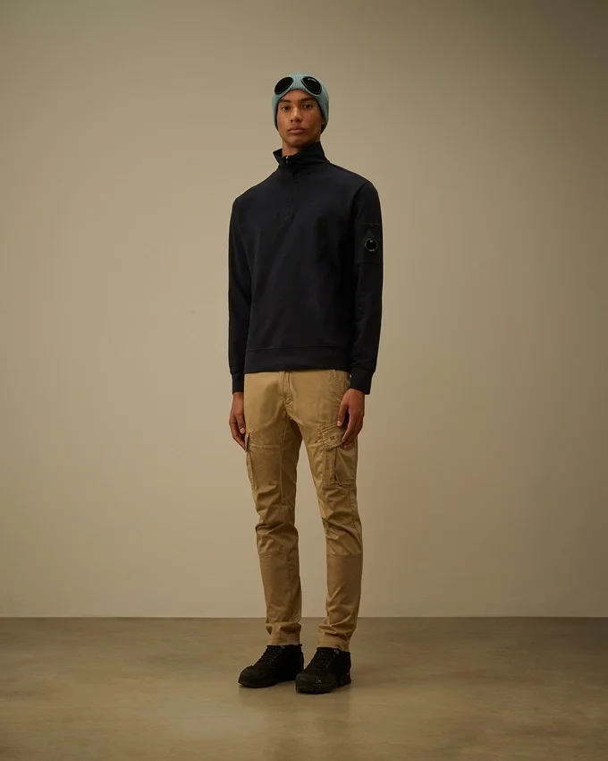Light Fleece Half Zip Lens Sweatshirt