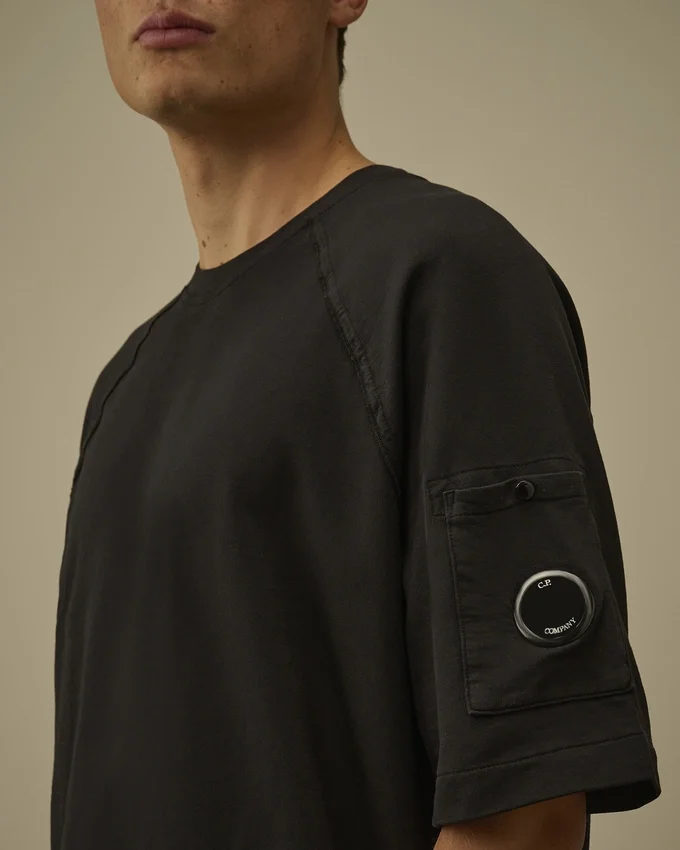 Light Fleece Short Sleeve Sweatshirt