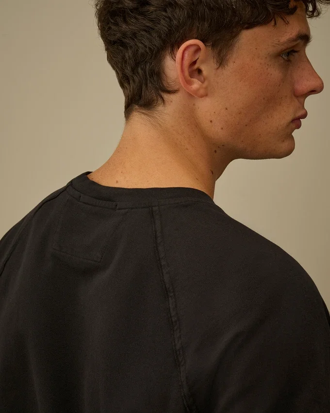 Light Fleece Short Sleeve Sweatshirt