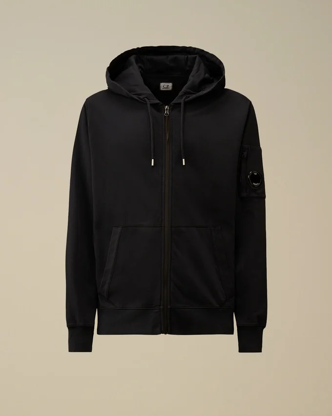 Light Fleece Zip Hooded Lens Sweatshirt