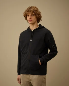 Light Fleece Zip Hooded Lens Sweatshirt