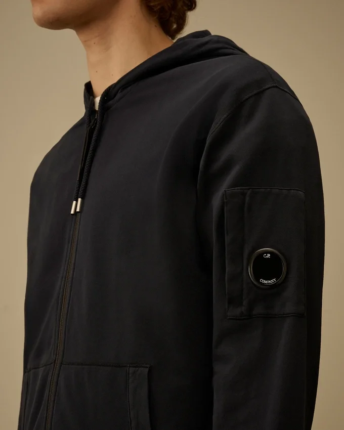 Light Fleece Zip Hooded Lens Sweatshirt