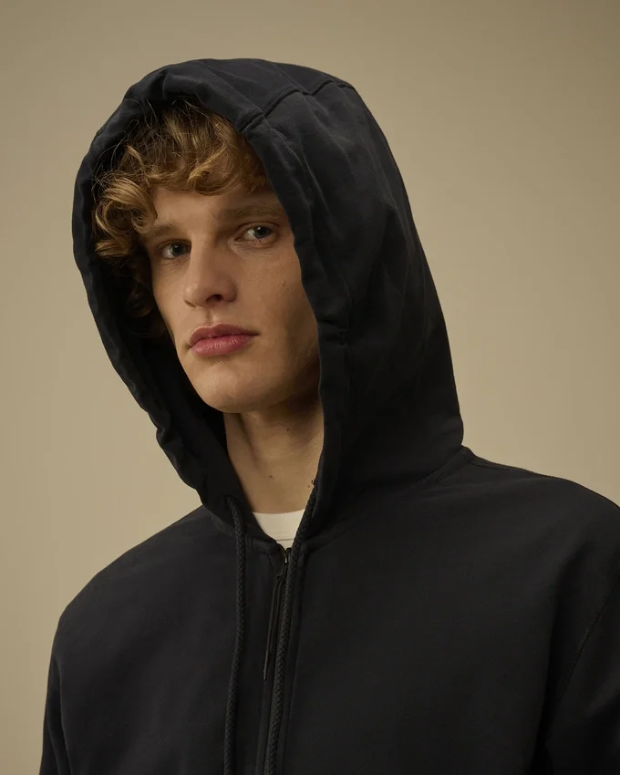Light Fleece Zip Hooded Lens Sweatshirt