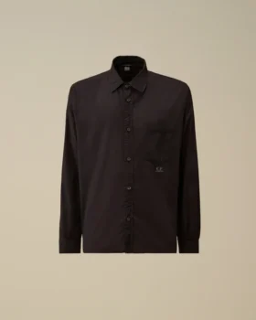Light Mussola Long Sleeve Button Shirt
