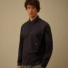 Light Mussola Long Sleeve Button Shirt
