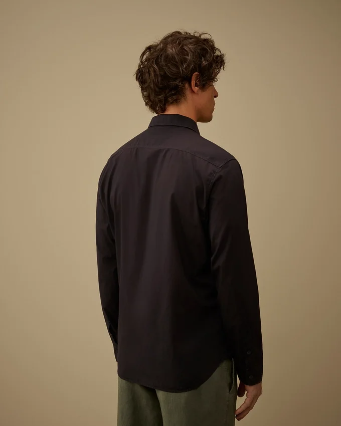 Light Mussola Long Sleeve Button Shirt