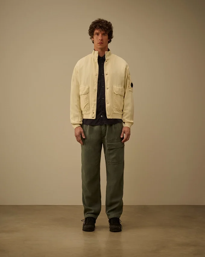 Light Mussola Long Sleeve Button Shirt