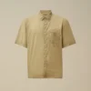 Light Mussola Short Sleeve Button Shirt
