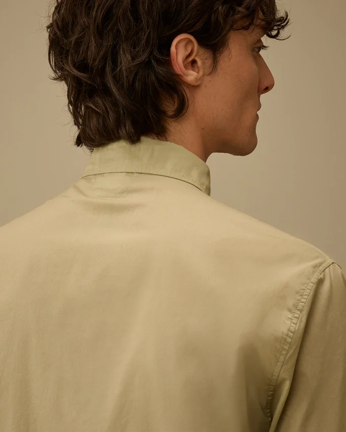 Light Mussola Short Sleeve Button Shirt