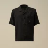 Linen Boxy Short Sleeve Button Shirt