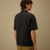 Linen Boxy Short Sleeve Button Shirt