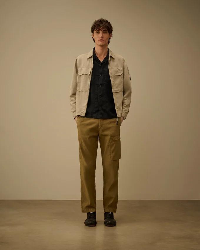 Linen Boxy Short Sleeve Button Shirt