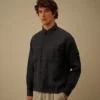 Linen Long Sleeve Button Lens Shirt