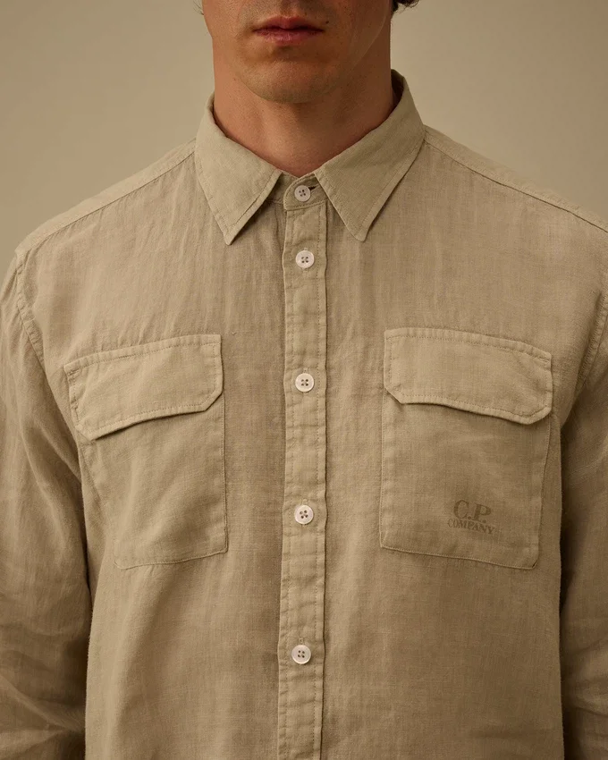 Linen Long Sleeve Button Shirt