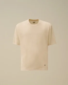 Linen Short Sleeve Crewneck Sweater