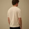 Linen Short Sleeve Crewneck Sweater