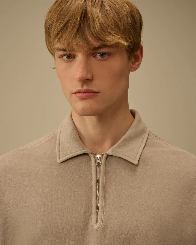 Malfilè Fleece Lens Half Zip Sweatshirt