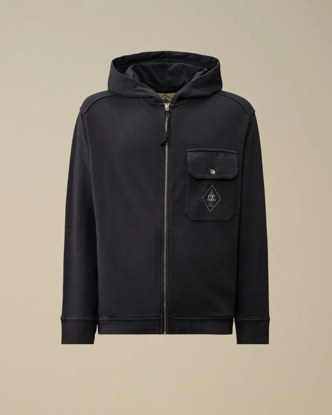Malfilè Fleece Zip Hooded Sweatshirt