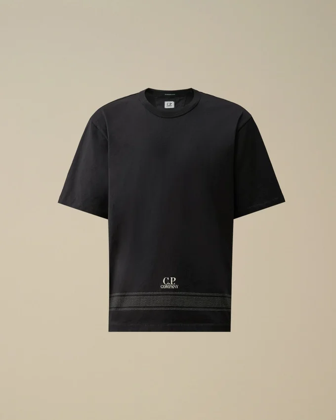 Mercerized Jersey 30/2 Twisted Short Sleeve Embroidery T-Shirt