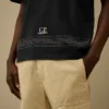 Mercerized Jersey 30/2 Twisted Short Sleeve Embroidery T-Shirt