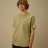 Mercerized Jersey 70/2 Gasato Short Sleeve Patch T-Shirt
