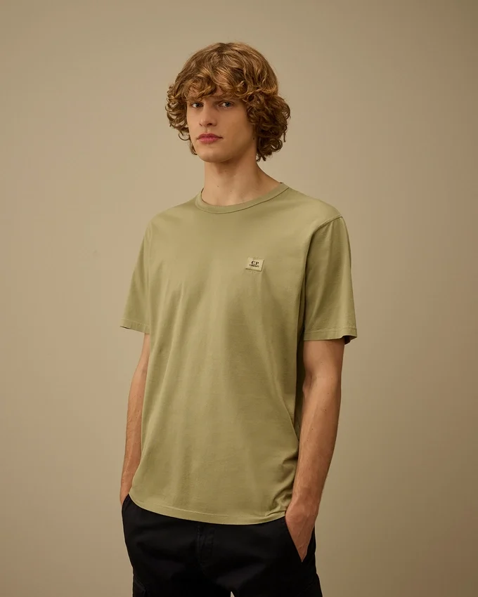 Mercerized Jersey 70/2 Gasato Short Sleeve Patch T-Shirt