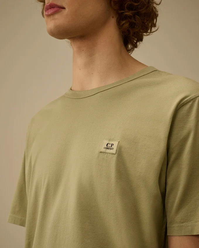 Mercerized Jersey 70/2 Gasato Short Sleeve Patch T-Shirt