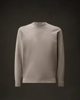Metropolis Series Cotton Stretch Crewneck Sweater