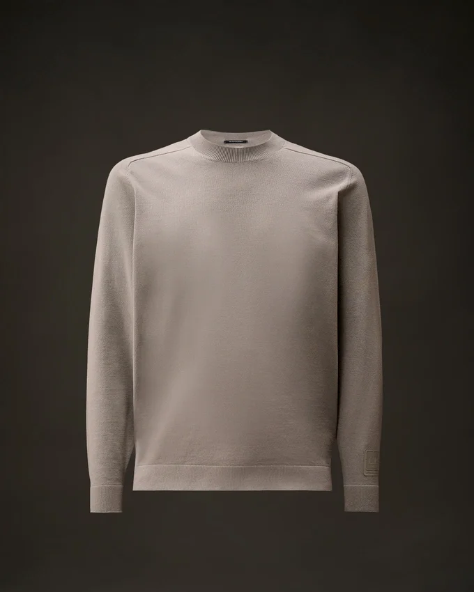 Metropolis Series Cotton Stretch Crewneck Sweater
