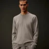 Metropolis Series Cotton Stretch Crewneck Sweater