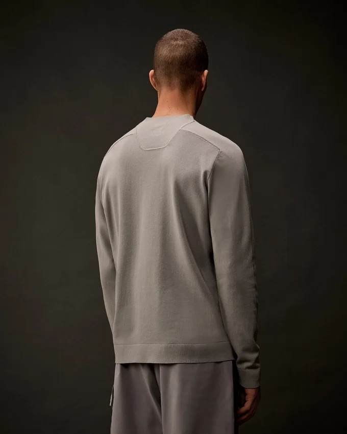 Metropolis Series Cotton Stretch Crewneck Sweater