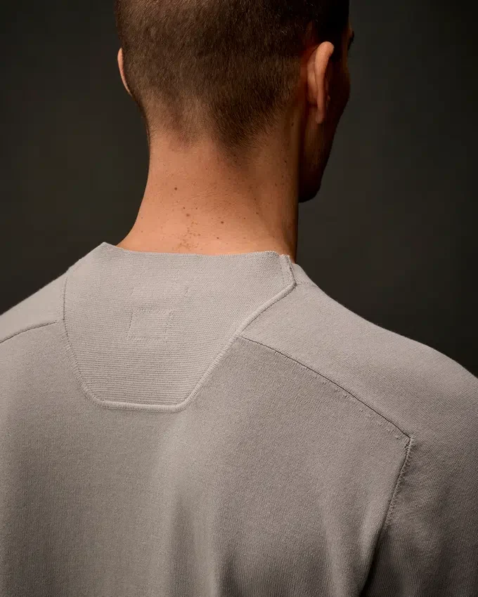 Metropolis Series Cotton Stretch Crewneck Sweater