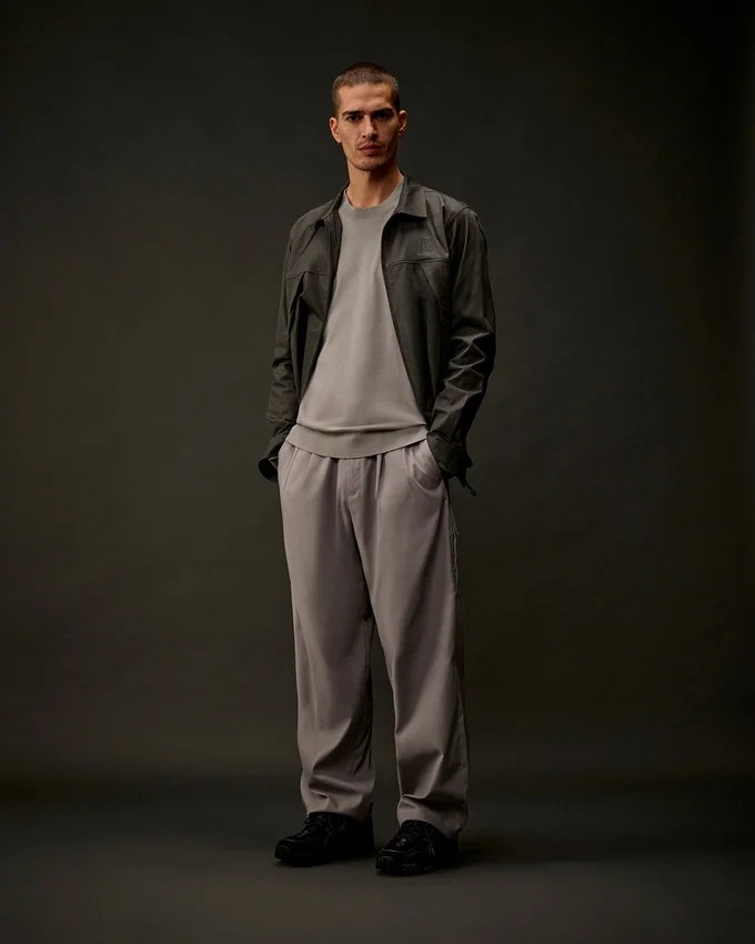 Metropolis Series Cotton Stretch Crewneck Sweater