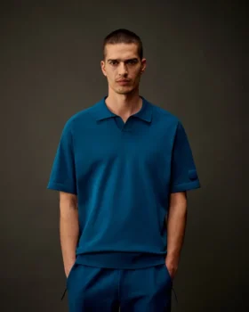 Metropolis Series Cotton Stretch Polo Sweater