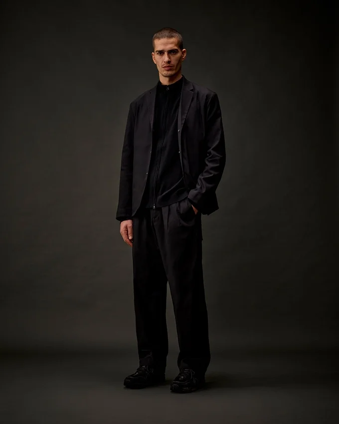 Metropolis Series Cotton Stretch Zip Cardigan
