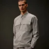 Metropolis Series Gabardine Long Sleeve Button Shirt