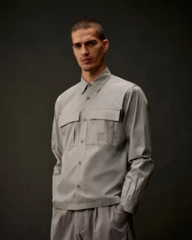 Metropolis Series Gabardine Long Sleeve Button Shirt