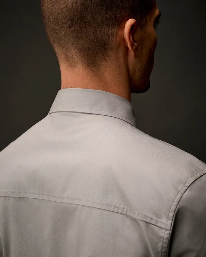 Metropolis Series Gabardine Long Sleeve Button Shirt