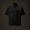 Metropolis Series Gabardine Short Sleeve Button Shirt