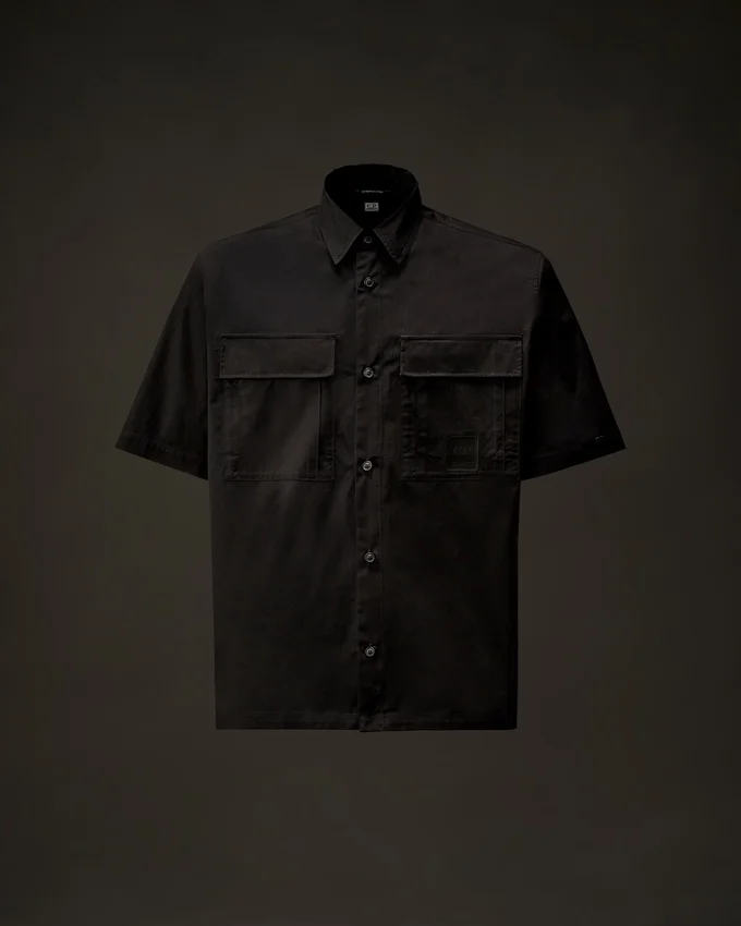 Metropolis Series Gabardine Short Sleeve Button Shirt