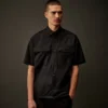 Metropolis Series Gabardine Short Sleeve Button Shirt