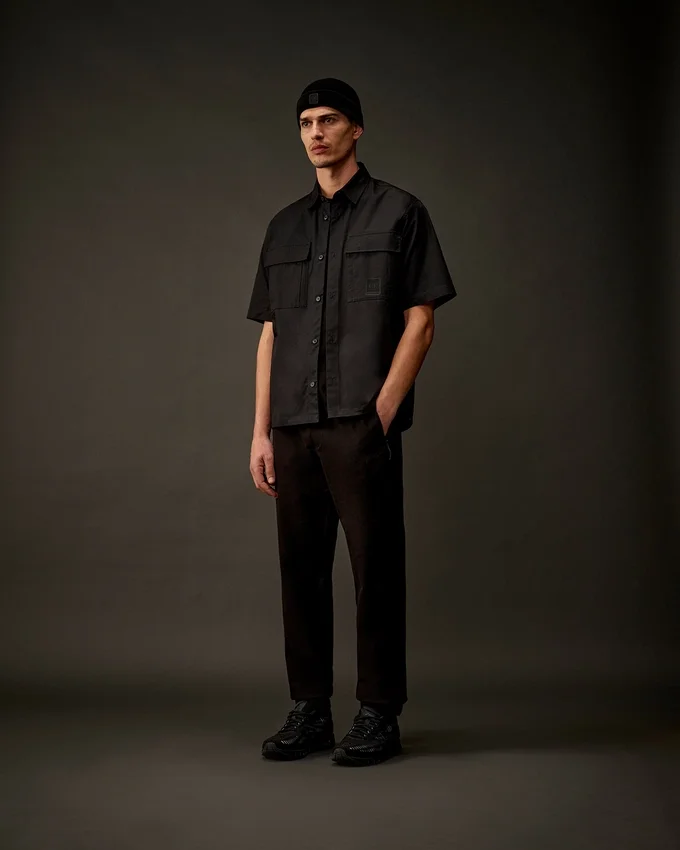Metropolis Series Gabardine Short Sleeve Button Shirt