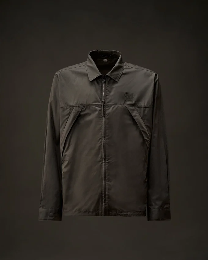 Metropolis Series Gabardine Zip Overshirt