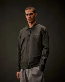Metropolis Series Gabardine Zip Overshirt