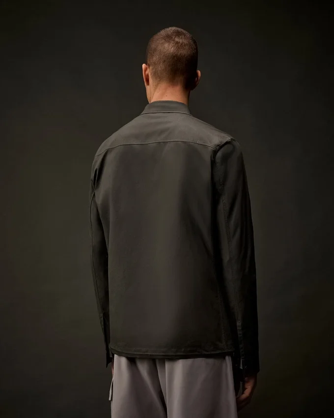 Metropolis Series Gabardine Zip Overshirt