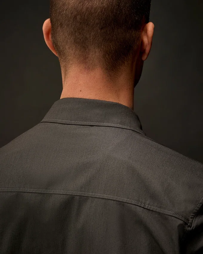 Metropolis Series Gabardine Zip Overshirt